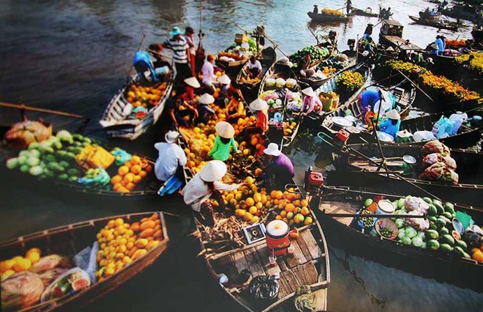 Cảnh đẹp huyện Cái Bè - Chợ nổi Cái Bè